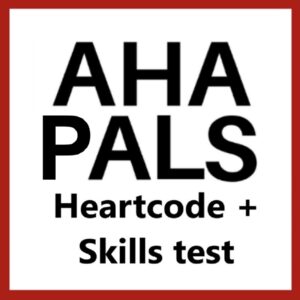 AHA PALS online course and in-person skills test